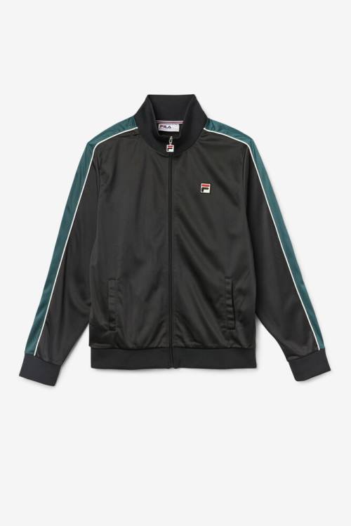 Fila Wicks Track Miesten Takki Mustat Valkoinen | Fila259DJ