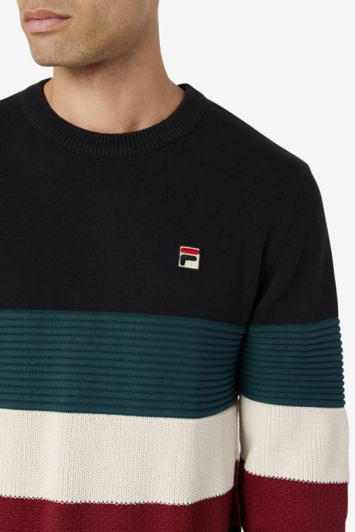 Fila Willkie Miesten Neulepuserot Mustat Valkoinen | Fila031QC