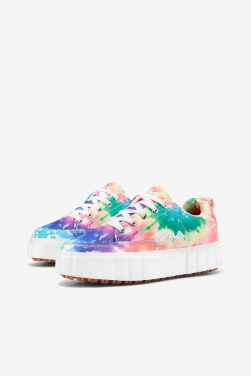 Fila Wosandblast Low Tie Dye Miesten Tennarit Monivärinen Valkoinen | Fila968PW