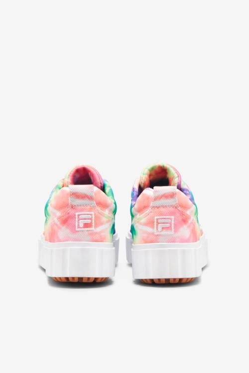 Fila Wosandblast Low Tie Dye Miesten Tennarit Monivärinen Valkoinen | Fila968PW