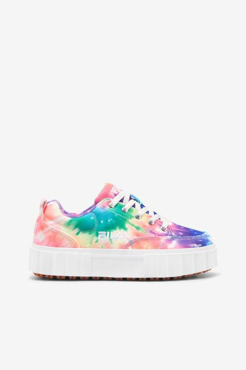 Fila Wosandblast Low Tie Dye Miesten Tennarit Monivärinen Valkoinen | Fila968PW