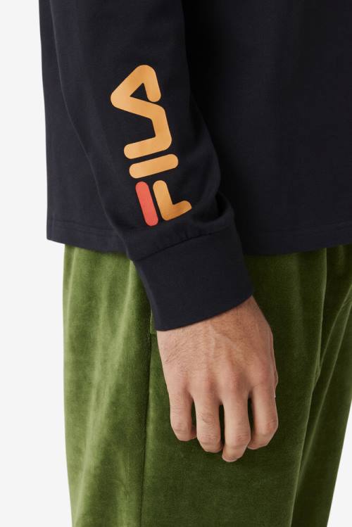 Fila X Paterson Long Sleeve Tee Miesten T Paidat Mustat | Fila760GL