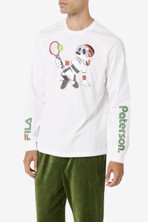 Fila X Paterson Long Sleeve Tee Miesten T Paidat Valkoinen | Fila901UB