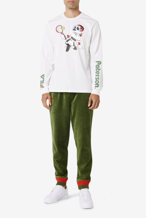 Fila X Paterson Long Sleeve Tee Miesten T Paidat Valkoinen | Fila901UB