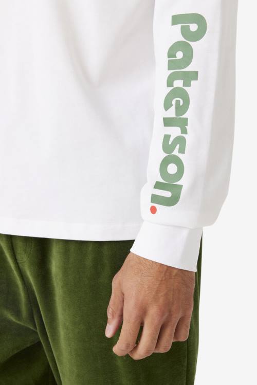 Fila X Paterson Long Sleeve Tee Miesten T Paidat Valkoinen | Fila901UB