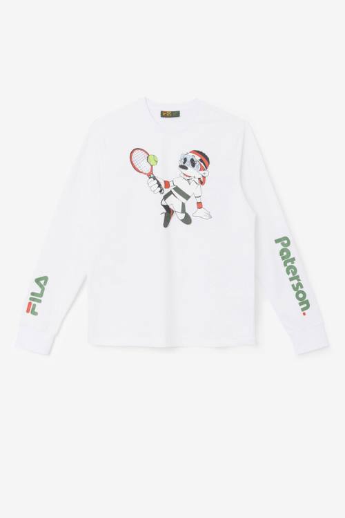 Fila X Paterson Long Sleeve Tee Miesten T Paidat Valkoinen | Fila901UB