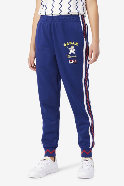 Fila X Rb Babar Evertt Jogger Miesten Housut Sininen Valkoinen | Fila648DL
