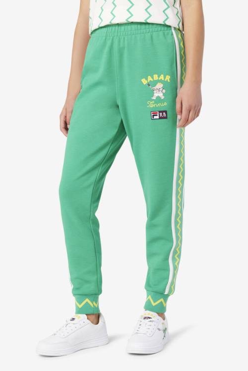 Fila X Rb Babar Evertt Jogger Naisten Housut Syvä Minttu Valkoinen | Fila823PR