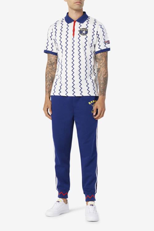 Fila X Rb Babar Guye Naisten Pikeepaita Valkoinen Sininen Punainen | Fila526AM