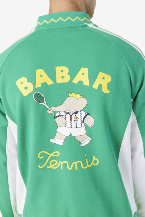 Fila X Rb Babar Iggy Miesten Takki Syvä Minttu Valkoinen | Fila318MB