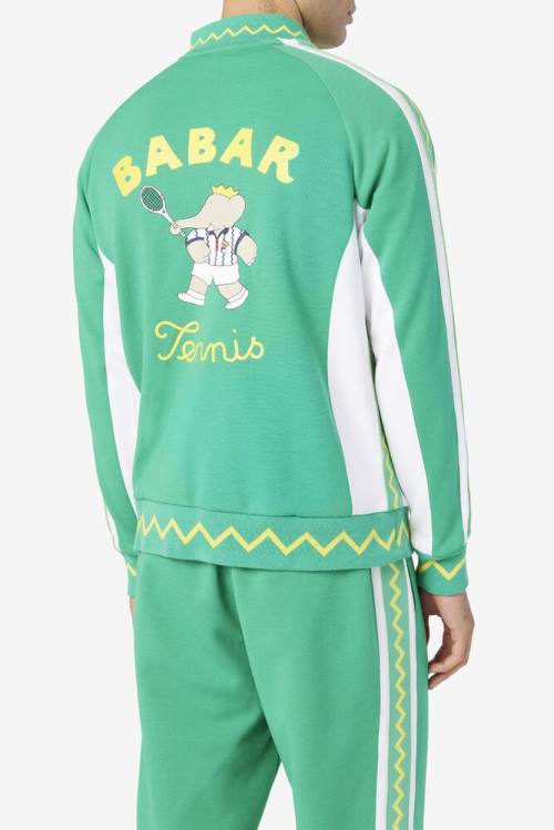 Fila X Rb Babar Iggy Naisten Takki Syvä Minttu Valkoinen | Fila379AT