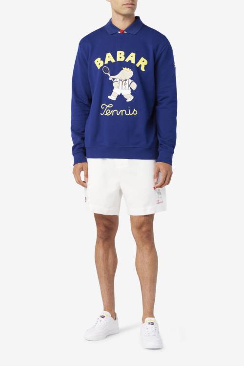 Fila X Rb Babar Marckus Miesten Shortsit Valkoinen Sininen Punainen | Fila237DI
