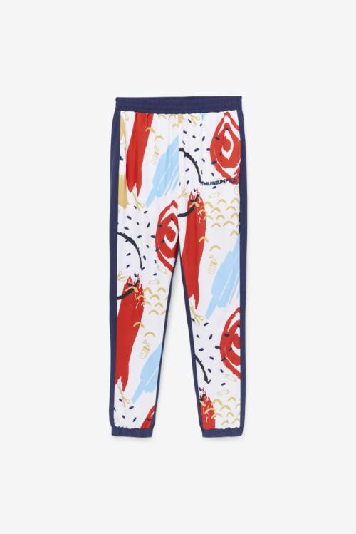 Fila X The Museum Printed Track Naisten Housut Laivastonsininen Valkoinen Punainen | Fila740EM