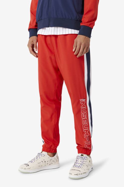 Fila X The Museum Track Miesten Housut Punainen Laivastonsininen Valkoinen | Fila372DI