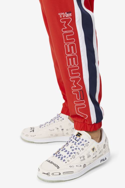 Fila X The Museum Track Miesten Housut Punainen Laivastonsininen Valkoinen | Fila372DI