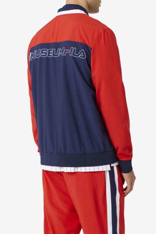 Fila X The Museum Track Miesten Takki Laivastonsininen Punainen Valkoinen | Fila217AQ