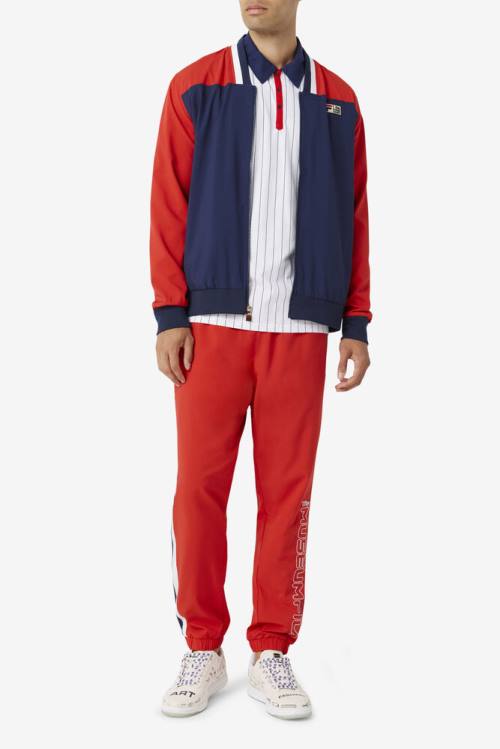 Fila X The Museum Track Miesten Takki Laivastonsininen Punainen Valkoinen | Fila217AQ