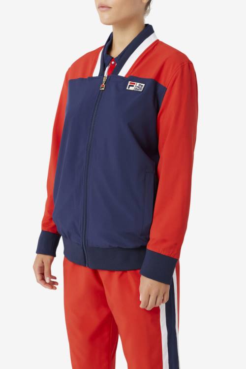 Fila X The Museum Track Miesten Takki Laivastonsininen Punainen Valkoinen | Fila217AQ