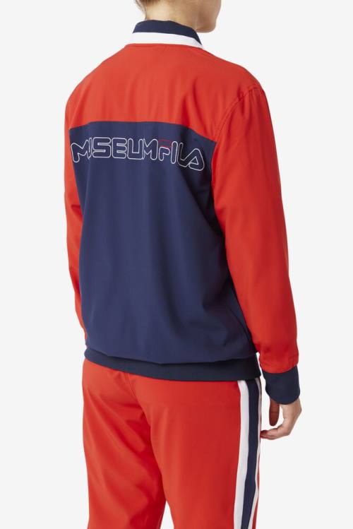 Fila X The Museum Track Miesten Takki Laivastonsininen Punainen Valkoinen | Fila217AQ