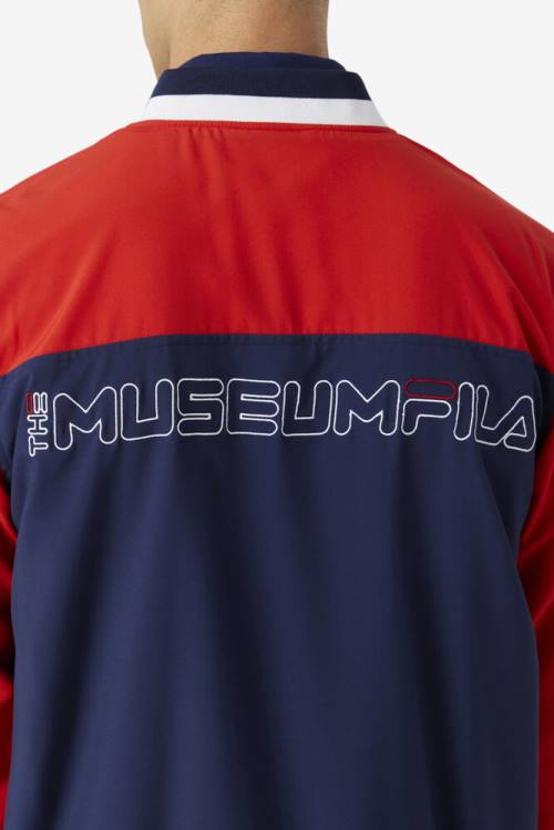 Fila X The Museum Track Naisten Takki Laivastonsininen Punainen Valkoinen | Fila481JF