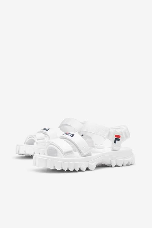 Fila Yak Naisten Sandaalit Valkoinen Laivastonsininen Punainen | Fila680IP