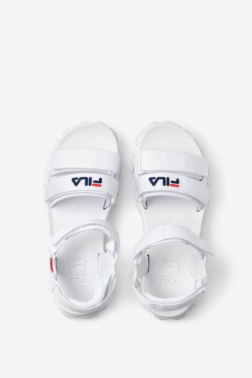 Fila Yak Naisten Sandaalit Valkoinen Laivastonsininen Punainen | Fila680IP