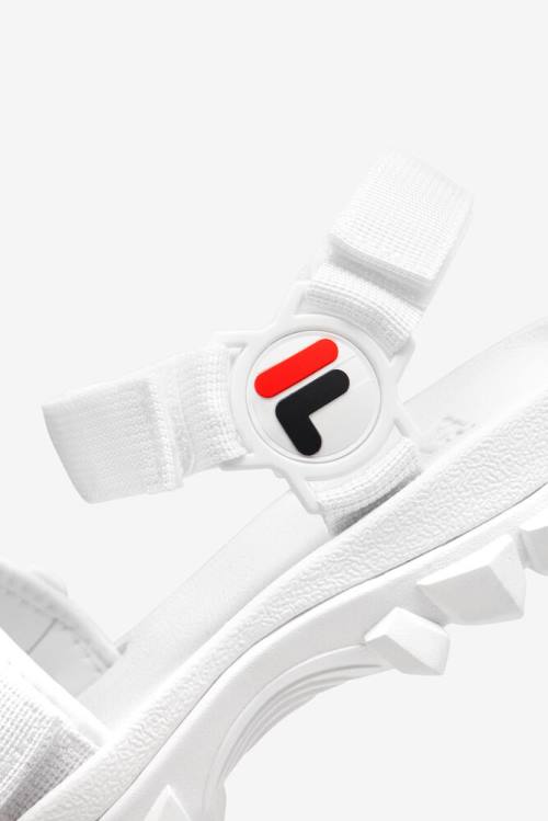 Fila Yak Naisten Sandaalit Valkoinen Laivastonsininen Punainen | Fila680IP