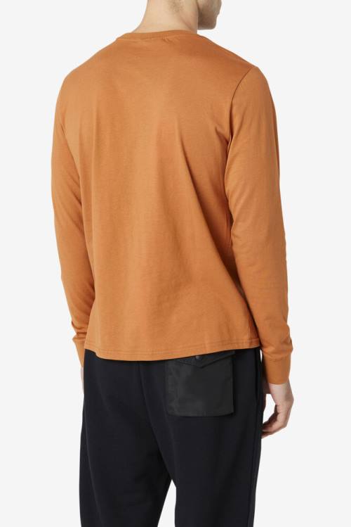 Fila Yenisei Long Sleeve Tee Miesten T Paidat Valkoinen | Fila019MP