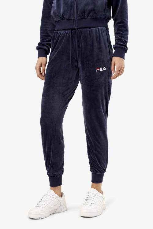 Fila Zura Velour Jogger Naisten Housut Laivastonsininen | Fila483XA