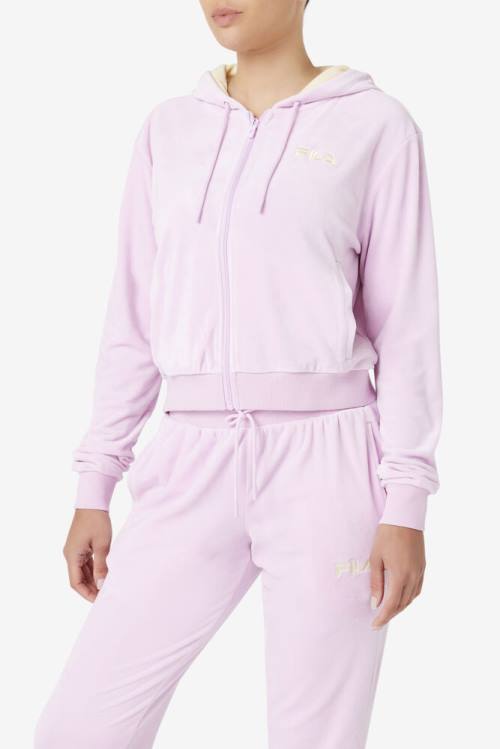 Fila Zura Velour Naisten Takki Violetit | Fila987FM