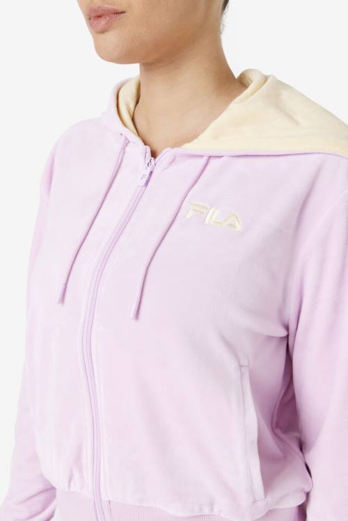 Fila Zura Velour Naisten Takki Violetit | Fila987FM