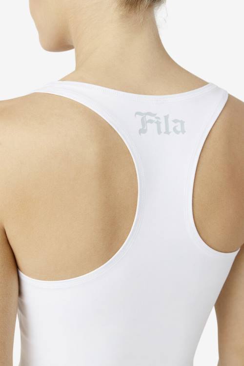 Fila Zuri Reversible Crop Tank Naisten Topit Valkoinen | Fila701KY